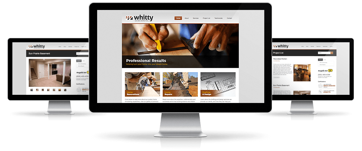 Whitty and Sons Construction – Website